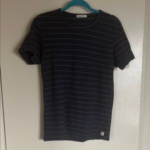 Marine Layer Navy Blue Short Sleeve Tee